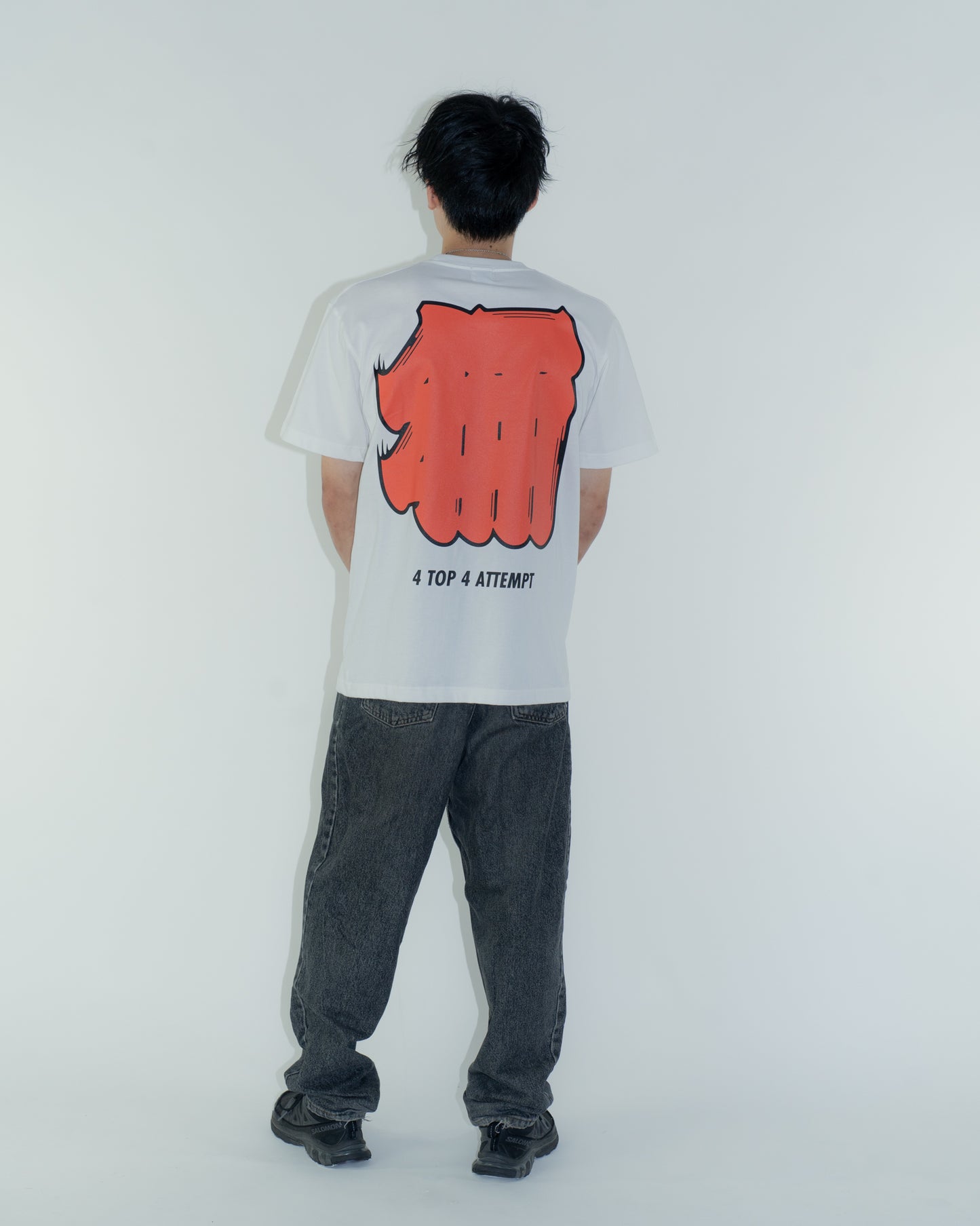 Kanji Tee 4T4A logo / ホワイト