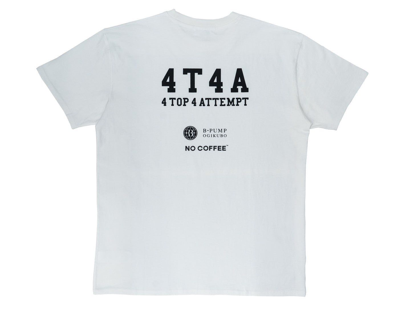 4T4A × NO COFFEE Tee / White
