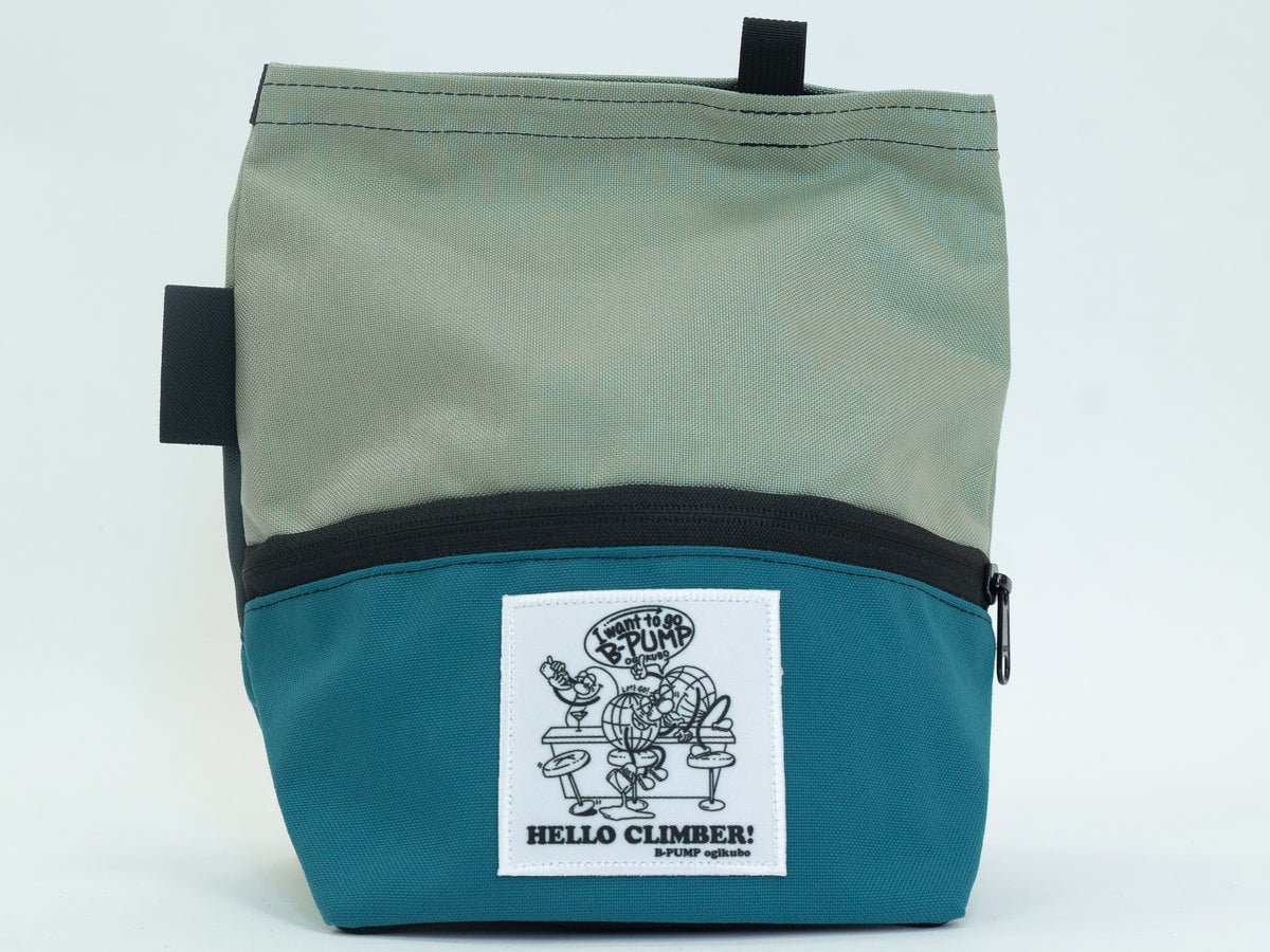 【B-PUMP LOGO】Lunch Bucket Chalk Bag【16】 / ORGANIC