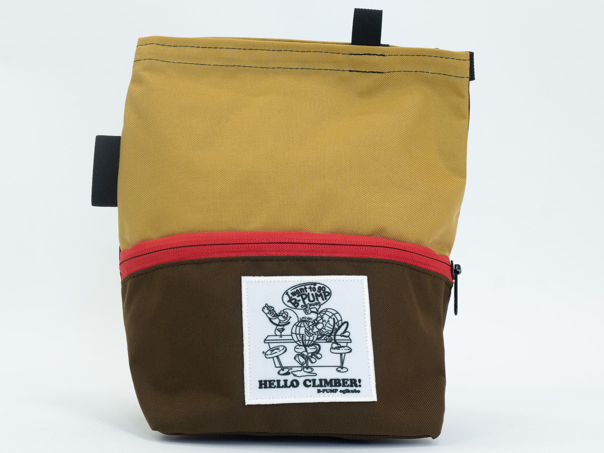 【B-PUMP LOGO】Lunch Bucket Chalk Bag【24】 / ORGANIC