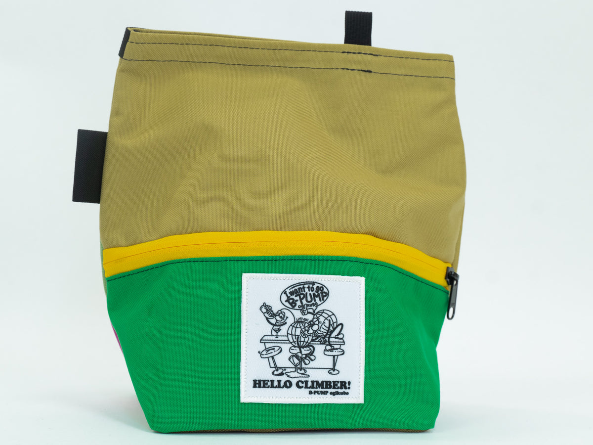 【B-PUMP LOGO】Lunch Bucket Chalk Bag【37】 / ORGANIC