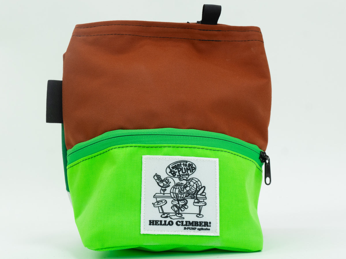 【B-PUMP LOGO】Lunch Bucket Chalk Bag【53】 / ORGANIC