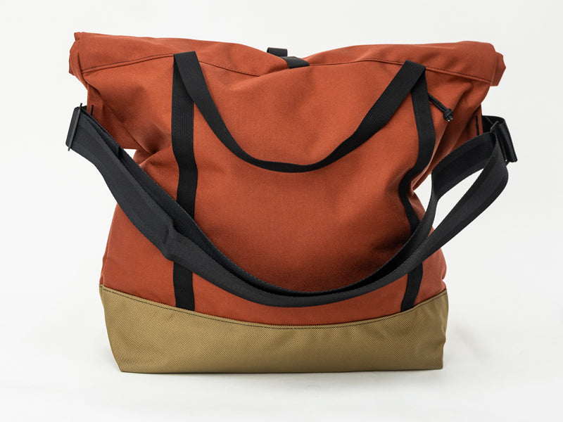 Boulder Roll Tote*【ブラウン×カーキ】/ ORGANIC