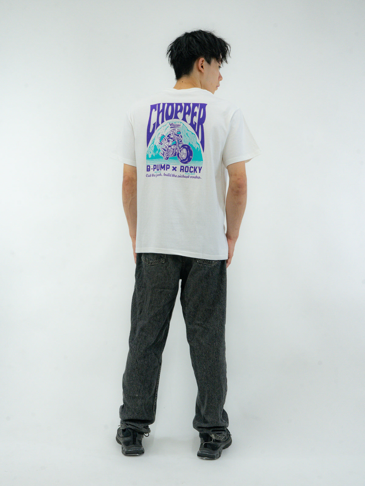 Chopper Tee / Purple × Blue