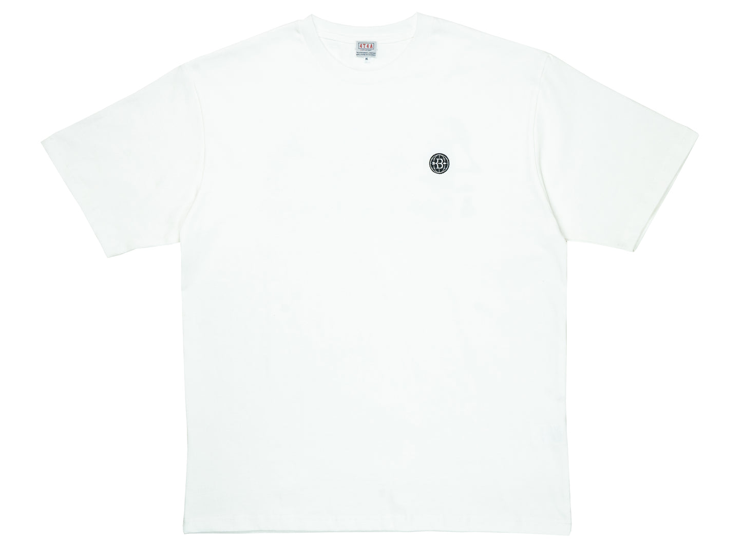 4T4A×MHAK Logo Tee / White×Black