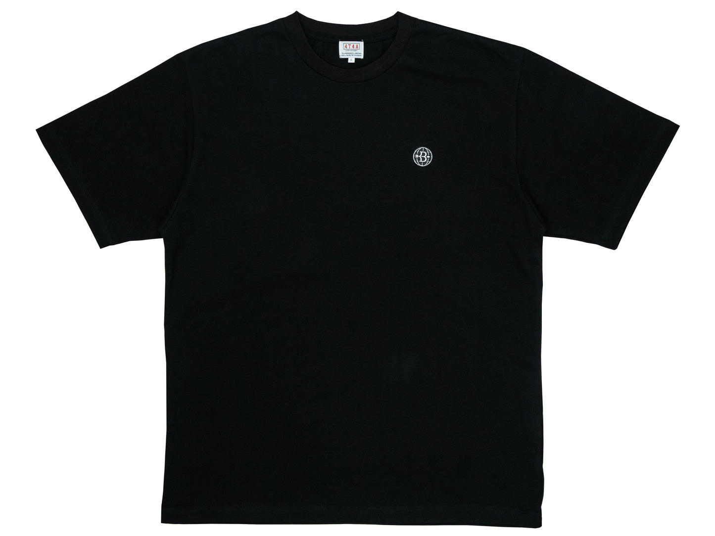 4T4A×MHAK Logo Tee / Black×Black