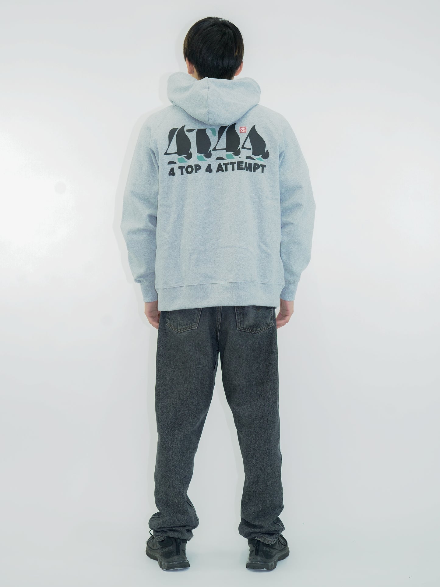 4T4A×MHAK Logo Hoodie / Gray