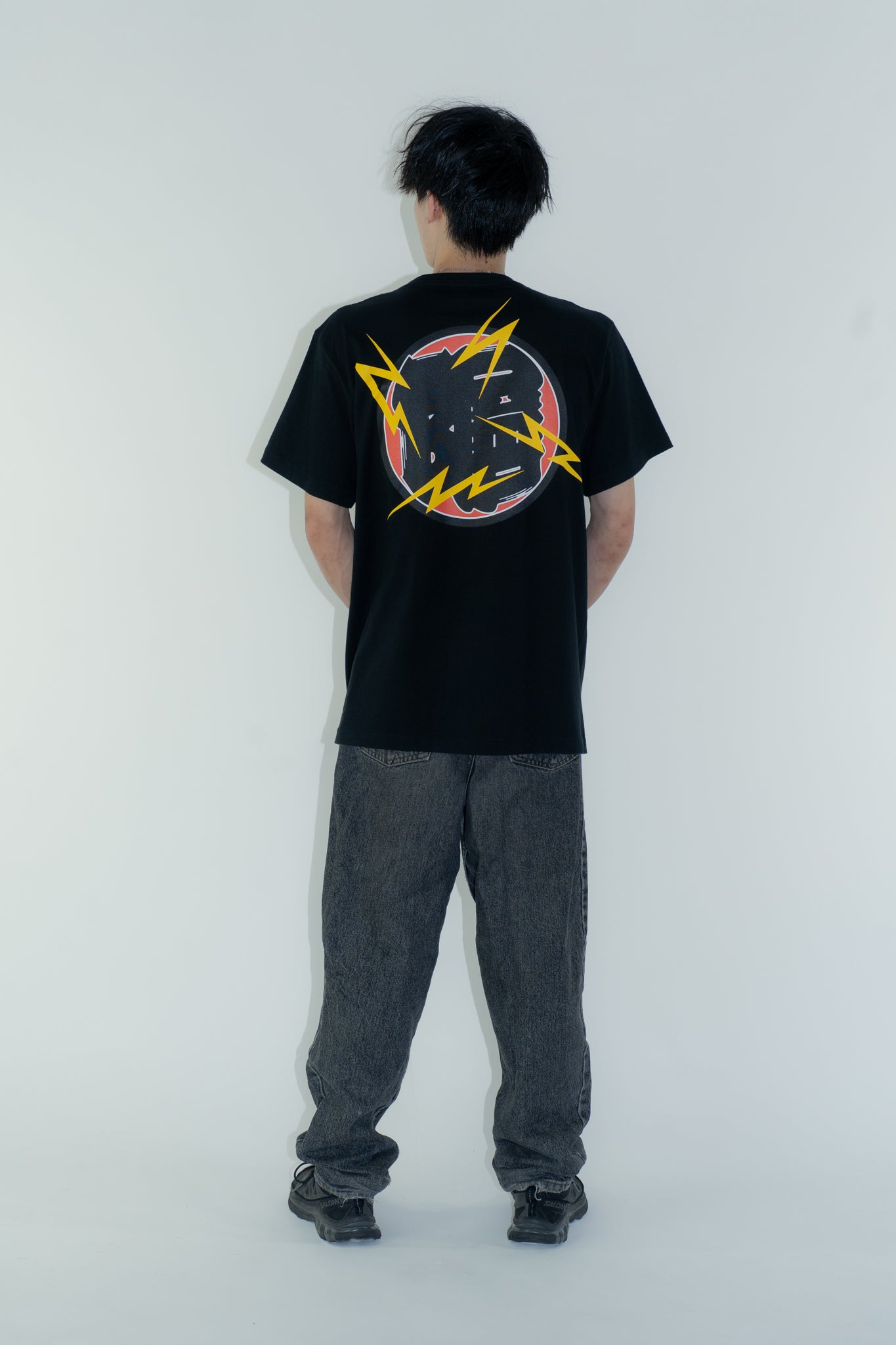 Kanji Tee B-PUMP logo / ブラック