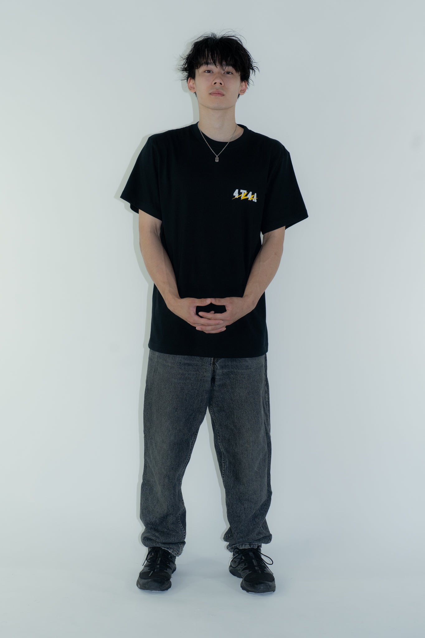 Kanji Tee B-PUMP logo / ブラック