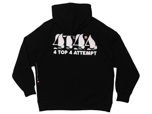 4T4A×MHAK Logo Hoodie / Black