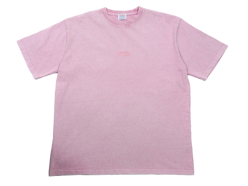 4T4A Pigment Tee / Pink×Pink