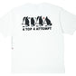 4T4A×MHAK Logo Tee / White×Black