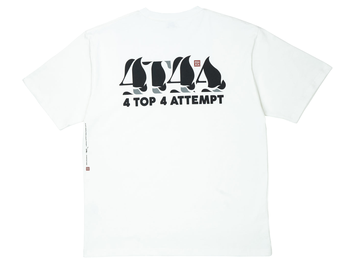 4T4A×MHAK Logo Tee / White×Black