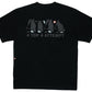 4T4A×MHAK Logo Tee / Black×Black